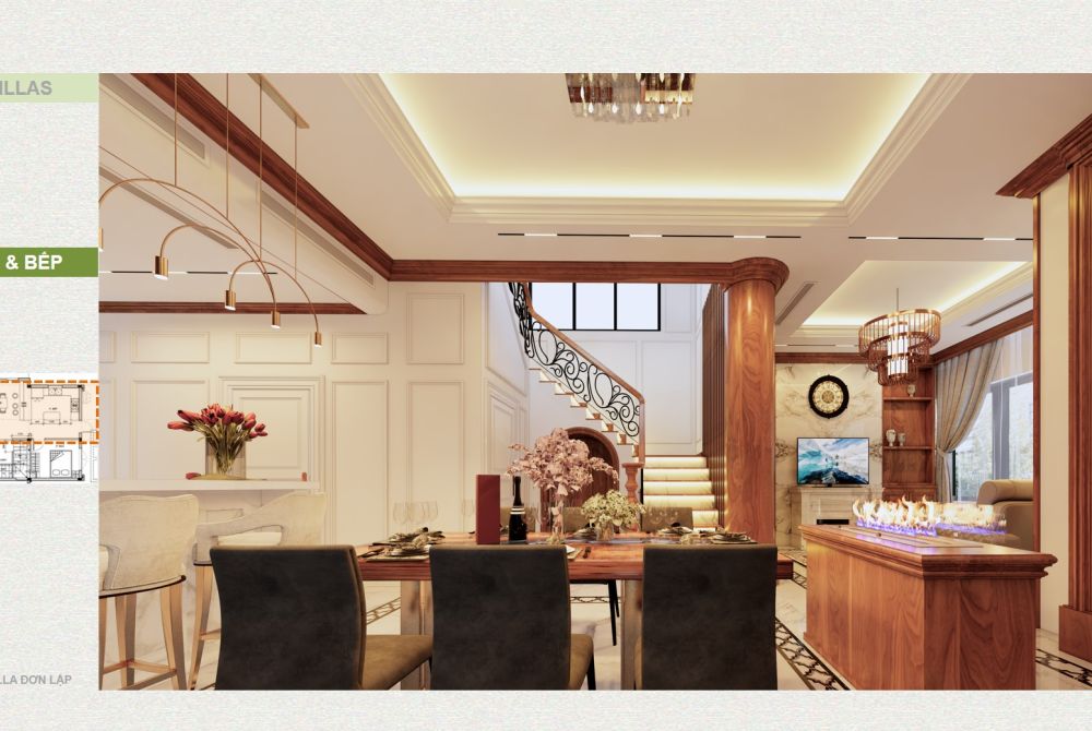 Thiết kế nội thất biệt thự 250 m2