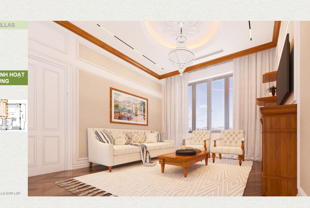 Thiết kế nội thất biệt thự 250 m2