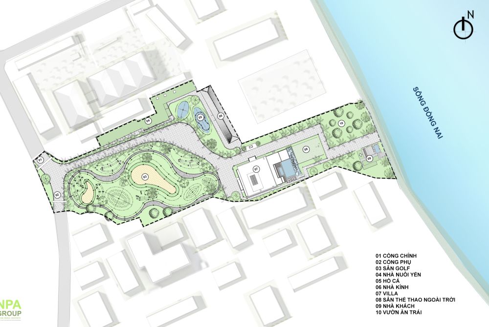 Biệt thự ven sông 8000m2